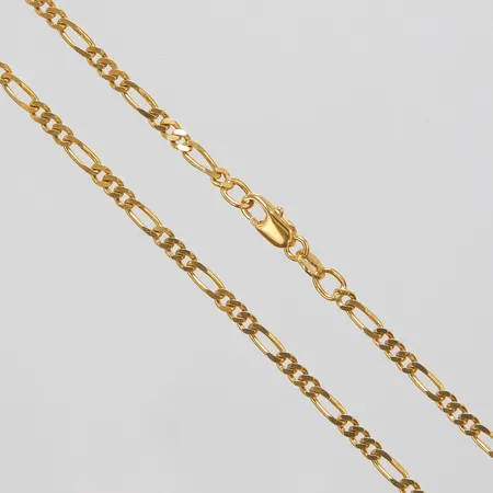 Kedja Figaro, längd ca 44,5cm, bredd 2,5mm, Unoaerre, 18K Vikt: 7,6 g