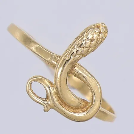 Ring, orm, stl 17, 14K Vikt: 1,3 g