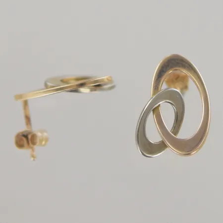 Örhängen i set, B 16x8 mm, 18k Vikt: 2,9 g