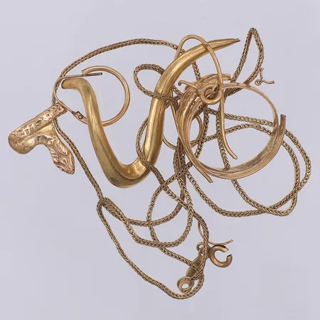Diverse defekt guld, 14K Vikt: 12,9 g