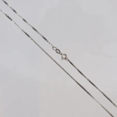 Kedja venezia, 46cm, bredd 1mm, vitguld, Balestra, 18K  Vikt: 4,7 g