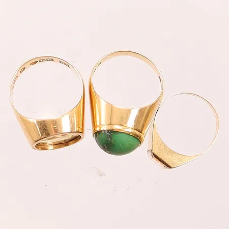 Diverse guld, stenar/defekter, 18K, 15,2g.