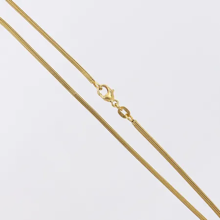Kedja Ormlänk, längd 40cm, bredd 1,9mm, 18K.  Vikt: 9,1 g