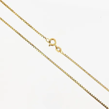 Kedja, Venezia, 59,5cm, bredd 1,5mm, 18K.  Vikt: 9 g