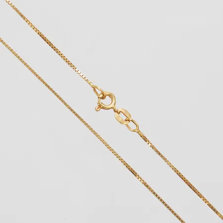Kedja Venezia, längd ca 40cm, bredd 0,8mm, Balestra, mindre ojämnheter, 18K Vikt: 2,6 g