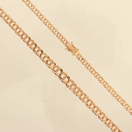 Collier doserad Bismarck, längd 42cm, bredd 3,8-6,6mm, 18K  Vikt: 15,2 g