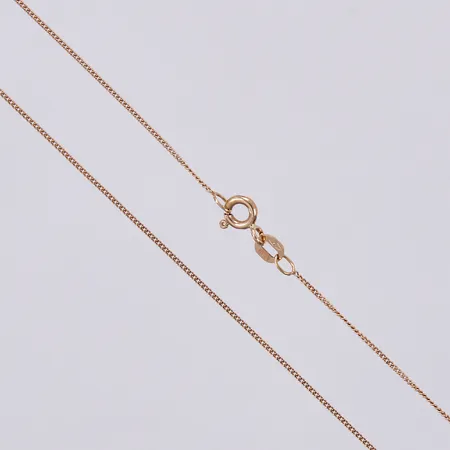 Kedja pansar, längd: ca 43cm, bredd: ca 1mm, GFAB, 18K Vikt: 1,3 g