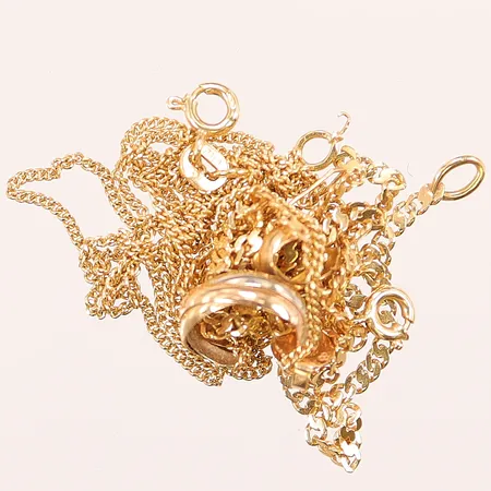 Diverse guld, defekt, 18K 8,5g.