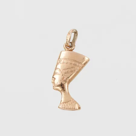 Hänge "Nefertiti", höjd med ögla 23 mm, 18k. Vikt: 0,8 g