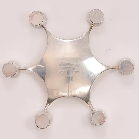 Ljusstake, 12x12cm, MEMA silverplate, design: Theresia, nysilver