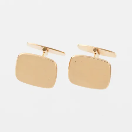 Manschettknappar paret, K&EC Göteborg, 14.5-19.3 mm, 18k. Vikt: 11,9 g