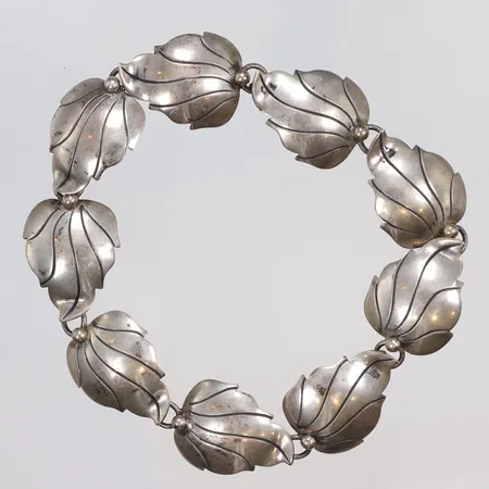 Armband, 19,5cm, bredd 15mm, VJ (Janson Guldvaru Ab Victor, Lindesberg 1956) Silver 830/1000 Vikt: 11,9 g
