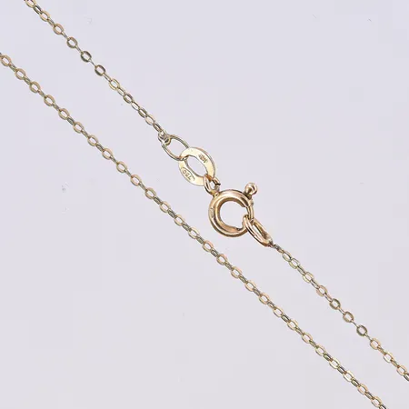 Kedja Ankar, längd 46,5 cm, bredd 1 mm, 18K. Vikt: 1,5 g