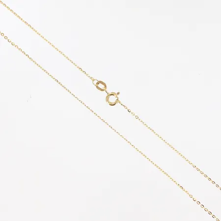 Kedja, Ankar, 42cm, bredd 1mm, 18K.  Vikt: 1,2 g