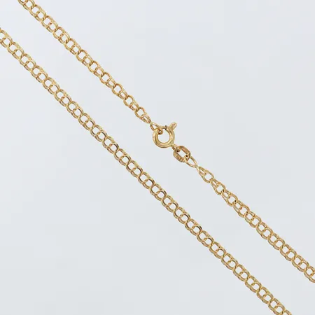 Kedja Bismarck, längd 38cm, bredd 3,2mm, 18K.  Vikt: 5 g