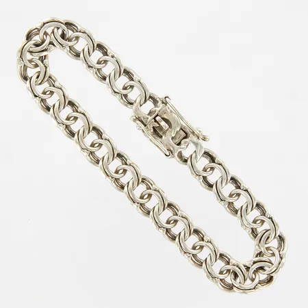 Armband Bismarck, ca 19,5cm, bedd ca 8mm, 925/1000 Silver Vikt: 18,8 g