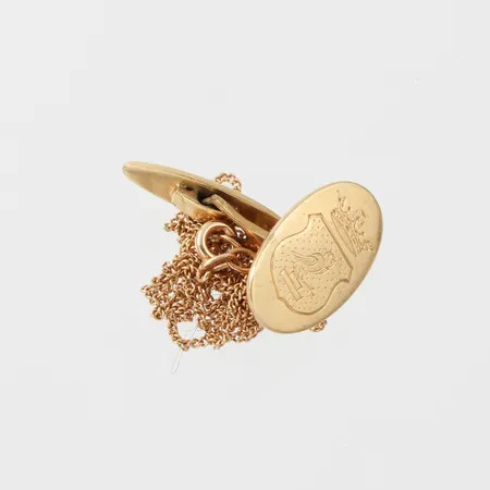 Trasigt guld, 18k. Vikt: 7,4 g