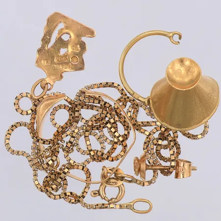 Diverse defekt guld, 18K Vikt: 7,6 g