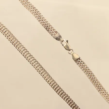 Collier Fiskben, längd 42cm, bredd 5,7mm, 925/1000 silver  Vikt: 16,4 g