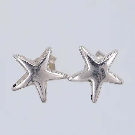 Ett par örhängen, stjärnor, 10mm, 925/1000 silver Vikt: 1,3 g
