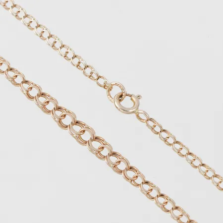 Collier Bismarck, längd ca 45 cm, bredd 2.7-4.4 mm, 18k. Vikt: 4,8 g