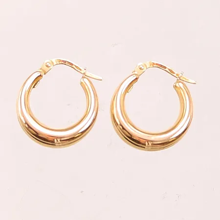 Örhängen, creoler, Ø17mm, bredd: 8,7mm, Italy, 18K, 4,3g Vikt: 4,3 g