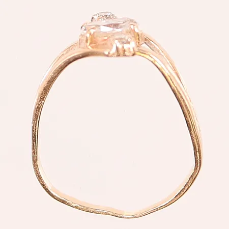 Ring, skev, 14K 1,5g.