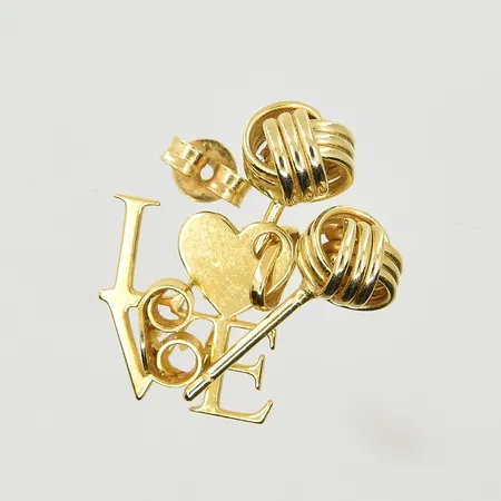 Diverse defekt guld, 18K. Vikt: 1,5 g