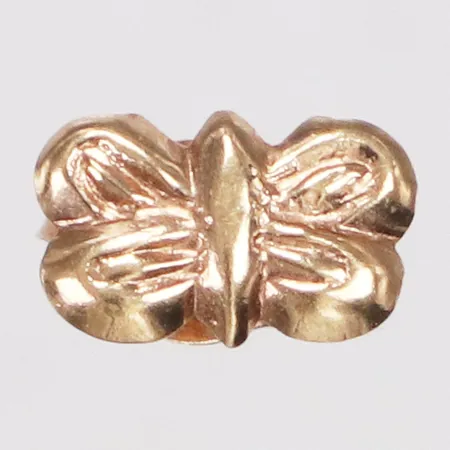 Örhänge, udda, fjäril, 6mm, 18K  Vikt: 0,2 g