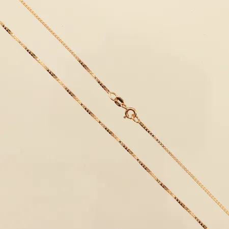 Kedja Venezia, Balestra, ca 45cm, bredd ca 1,2mm, 18K Vikt: 4,6 g
