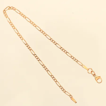 Armband Figaro, ca 19cm, bredd ca 2,3mm, 18K Vikt: 2,5 g