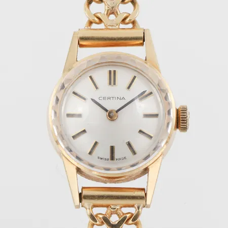 Damur Certina, fungerar ej, 18k i ur och band, totalvikt 23.6 gram.