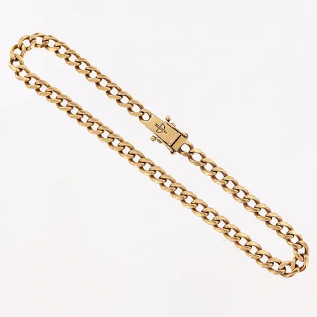 Armband, Pansar, ca 22cm, bredd 4mm, slitage, lås går ej att öppna, Balestra, 18K.  Vikt: 17 g
