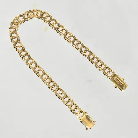 Armband Bismarck, längd 19 cm, bredd 6 mm, 18K. Vikt: 15,9 g