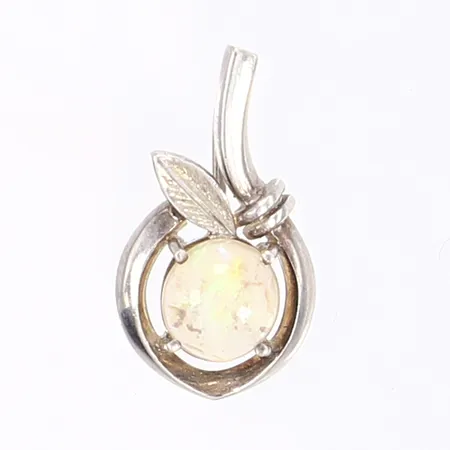 Hänge med sten, 25x14mm, ostämplat silver Vikt: 3,1 g
