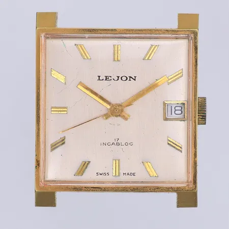Herrur Lejon, manuell, 29mm, datum, repigt glas, saknar band