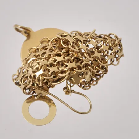 Defekt guld, 18K, vikt 12,04g.