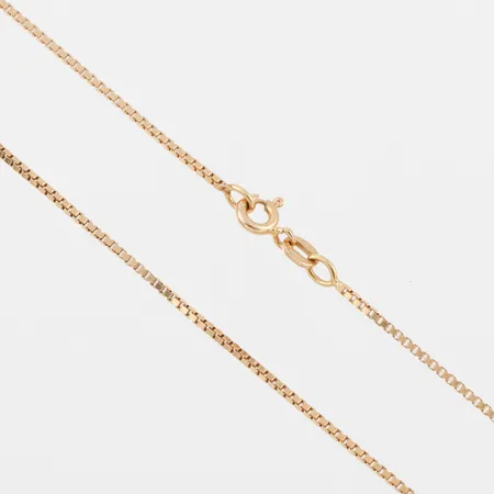 Collier Venezia, längd ca 40 cm, bredd 1 mm, 18k. Vikt: 4 g