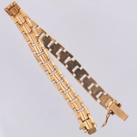 Armband, länkar, 18cm, bredd 8mm, 18K Vikt: 11,7 g