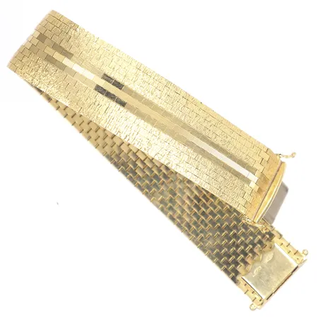 Armband, 19,5mm, bredd 20mm, buckligt, brutet, skrapat,  Vikt: 68,2 g
