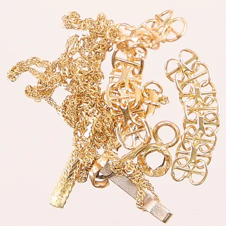 Diverse guld, defekt, 18K 3,8g.