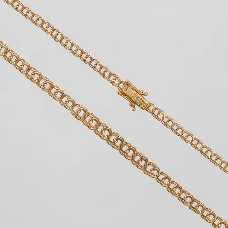 Collier doserad Bismarck, längd ca 43cm, bredd 3,5-4,5mm, 18K Vikt: 10,5 g