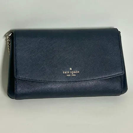 Väska, Kate Spade, kort kedja, svart läder, 26 x 15 x 4cm, nr 338, något smutsig
