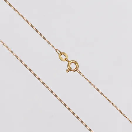 Kedja, Pansar, 39cm, bredd 0,8mm, 18K  Vikt: 1,4 g