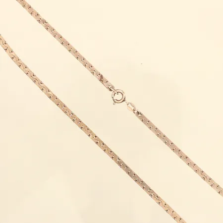 Kedja, längd 41,5cm, bredd 3mm, 925/1000 silver  Vikt: 11,1 g