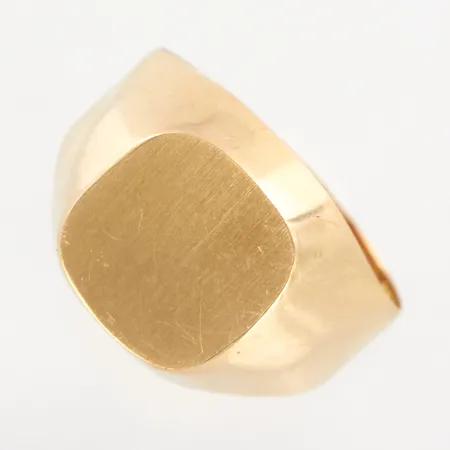 Klackring stl 17!, bredd framtill ca 12mm, skev skena, 18K Vikt: 2,9 g