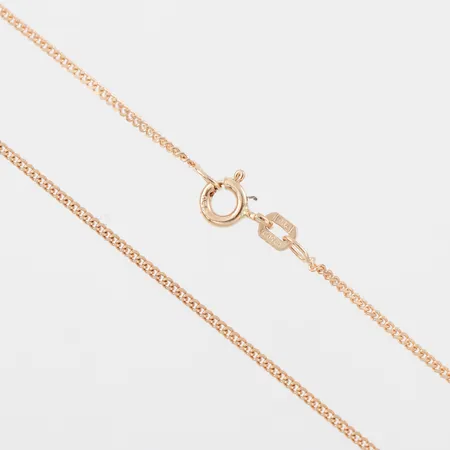 Collier Pansar, längd ca 50 cm, bredd 1.2 mm, 18k. Vikt: 3 g