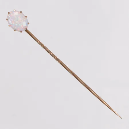 Hårnål, opal, 68mm, 14K  Vikt: 1,7 g