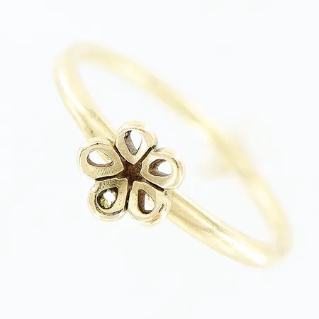 Ring, blomma, stl 16½, bredd 1-6mm, 8K Vikt: 1,3 g