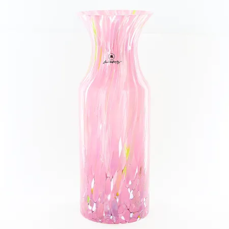 Karaff/vas, Magnor, Swirl, 1,4L, 27cm, rosa, formgivare Camilla Prytz, etikettmärkt Skickas med postpaket.